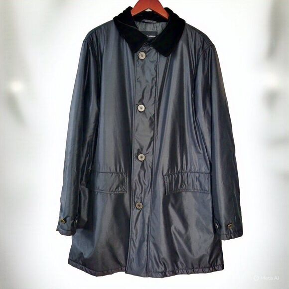 Giorgio Armani Men's Black Waterproof Coat (Made in Italy) - Picture 2 of 11
